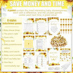 Funnymoom 426 Pcs Sunflower Baby Shower Games Set, 8 Games - Image 4