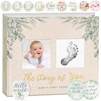 Baby Memory Book & Newborn Keepsake Journal First Year Memory Book for Boy or Girl Gender Neutral Milestone Book with 24 Stickers Perfect First Mothers Day Gift by Unknown