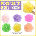 Vihose 6 Pcs Large Flower Paper Lanterns Tea Party Decorations - Image 5