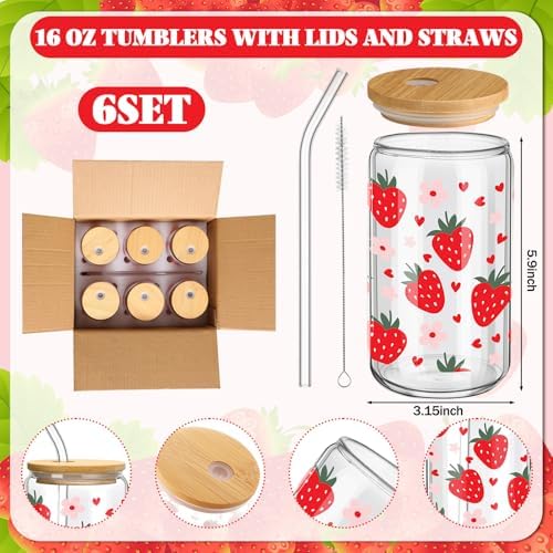 Daifunli 6 Set Sweet Strawberry Baby Shower Prize Gift for Winner Guest - Image 2