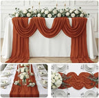 20 Pack Terracotta 17 x 108 Inch Cheesecloth Table Runner - Boho Gauze Sheer Fabric for Wedding Baby Shower Party Home Decor - Image 7