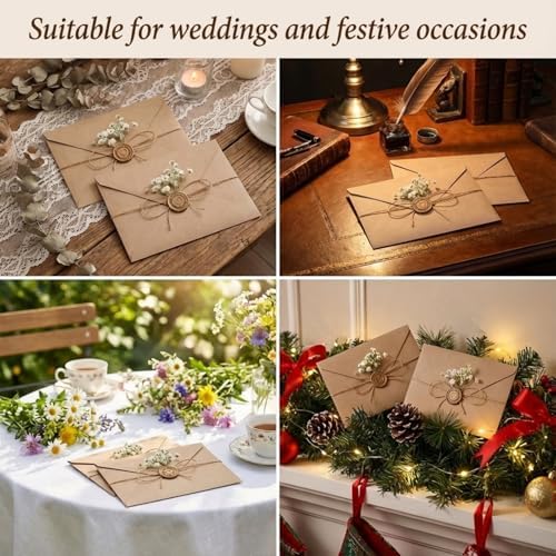 100 Sets Wedding Invitation Kit Vellum Jackets for 5x7 Inch Brown - Image 7