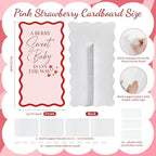 5.45FT A Berry Sweet Baby is On The Way Scalloped Stand-up Backdrop - Image 2
