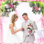 Wedding Arch Decorations 2 Pack, Reusable Artificial Hanging Flowers - Image 2