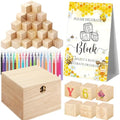 Marsui 136 Pcs Baby Shower Blocks to Decorate Game Kit, Bee by Marsui