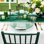 DaYammi 350PCS Green Plastic Dinnerware Set for 50 Guests - Image 2
