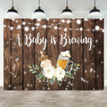 10x5ft Baby Shower Backdrop A Baby is Brewing Photography Background Feeding Bottle Beer Floral Rustic Wood Glitter Newborn Birthday Party Banner Decorations Gender Reveal Photo Booth Prop by ASDCXZ