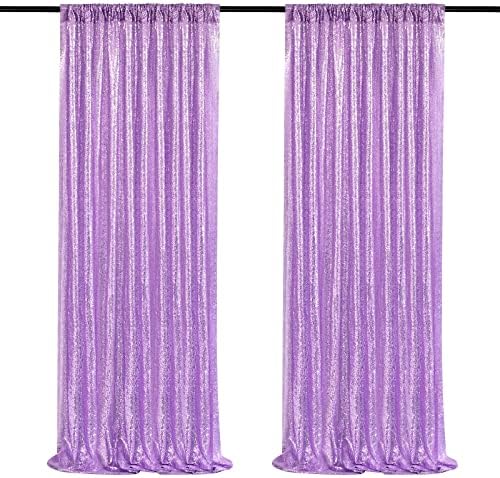 Sequin Backdrop Curtains Panels for Parties Glitter Photo Backdrop Drapes by QueenDream