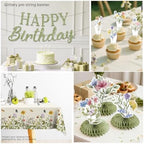 Xynic Wildflower Party Decorations Girl, Flower Themed Birthday, Serve 25 - Image 6