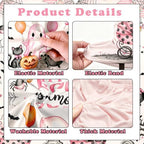 Pink Halloween Baby Shower Party Decoration Set, 6 Ft A Little Boo is Almost Due Stretchy Arch Backdrop Covers with Bat Stickers Balloon Garland Kit for Baby Shower Birthday Party Decor - Image 5