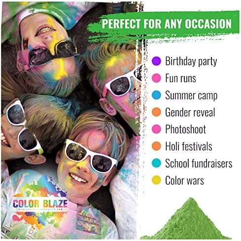 Color Blaze Holi Color Run Powder Multicolor - 30 lbs Bulk - 6-Pack - Image 6