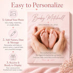 TWING Custom Baby Keepsake Birth Stats Photo Print Wall Decor, 16 X 20 in - Image 2