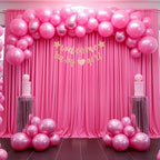 Hot Pink Backdrop Curtain 4 Panels-Wrinkle-Free Polyester Photography Drapes for Wedding Party Photo Background Decorations- 16 X10FT (Hot Pink) - Image 5
