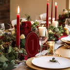 Yookeer 20 Pcs Wedding Table Numbers, Velvet Stand, Burgundy, 1-20 - Image 4
