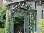 2 PCS 12FT Bendable Flower Garland, Fake Rose Vine for Home Decor,Pink - Image 5