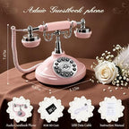 Audio GuestBook Wedding Phone - Vintage Retro Telephone Voicemail Recorder, 8GB Digital Voice Message Keepsake for Reception, Bridal Shower & Party Events(Pink) - Image 5