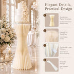 Cylinder Stands for Party 3Pcs Cake Pedestal Stand with Acrylic Discs - Image 4