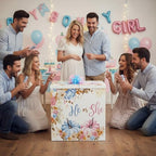 AmazingSpark 28in Giant Gender Reveal Gift Box Kit, Pumpkin - Image 4