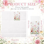 Wildflower Linen Feel Pocket Napkins for Wedding Party Cocktail Decor - Image 5