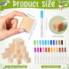Tatuo 75 Pcs Baby Shower Party Block Games Sign to Decorate,Woodland - Image 3