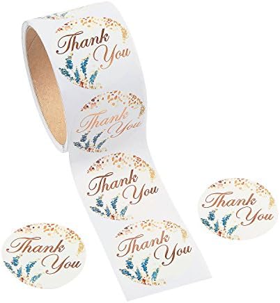 Fun Express Sweet Fall Thank You Stickers (100 Stickers per Roll) 2" diam. by FunExpress