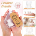 Geosar 50 Pack Wedding Gifts Bear Baby Shower Favors Bulk Bear Soap Gift Thank You Cards and Packaging Bags Birthday Party Favors for Guests Adults - Image 3