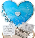 Beach Wedding Guest Book Alternative, Heart Drop Box Frame Nautical Decor by GIFTSH0PBYHELEN