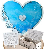 Beach Wedding Guest Book Alternative, Heart Drop Box Frame Nautical Decor by GIFTSH0PBYHELEN