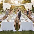 Fitable 6 Pack White Table Cloths 90x156 Inch for 8 Foot Rectangle Tables - Image 2