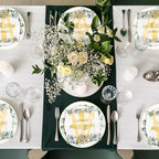 Pickmesh 400 Pcs Sage Green Farewell Party Supplies Paper Plates Serve 50 - Image 5