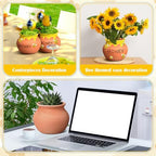 10 Set Terracotta Clay Honey Pots Kit Bulk DIY Honey Pot Jar Decor, Classic - Image 4