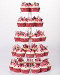 YestBuy 5 Tier Round Acrylic Cupcake Tree Tower Display Stand Display for Pastry Wedding Birthday Party (5 Tier Round (4" Between 2 Layers)) by YestBuy