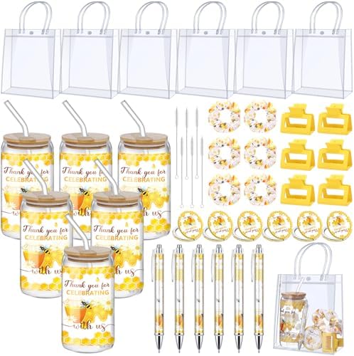 Boao Bee Honey 6 Set Baby Shower Game Prizes Favors for Player Winners by Boao