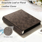 RECUTMS 4x6 Photo Albums 1000 Pockets Leather Large Family Album Bronze - Image 3