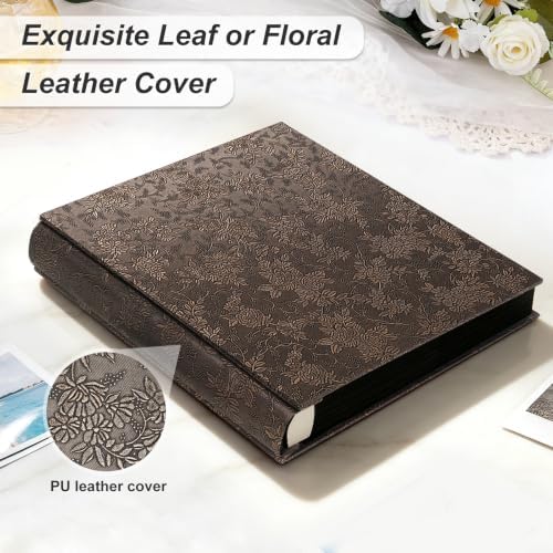 RECUTMS 4x6 Photo Albums 1000 Pockets Leather Large Family Album Bronze - Image 3