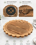 Wooden Dessert Table Display Set, 6-Piece Cake and Cupcake Stand Combo - Image 4