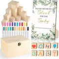 wookidel 72PCS Baby Shower Games Kit, Baby Blocks for Baby Shower by Wookidel