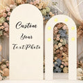 Custom 6FT Foam Board Backdrop for Parties, 6.6FT Personalized Foam Arch Backdrop Board with Text Photo, Customized Ceremony for Wedding Birthday Graduation Christmas Decor by YZPPDHFCCustomGift