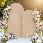 Nude Arch Covers Set of 2 Birthday Party Arch Covers 7.2 and 6ft Wedding Arch Cover Stretchy Backdrop - Image 2