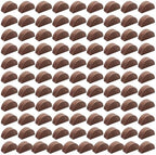 100 Pcs Wood Place Card Holders, Semicircular Table Number Stand by ALFFUN