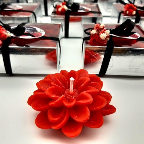 Giftsupstore Wedding Favor Guest Bulk – 75 Set of Scented Lotus Shaped Candle Party Favors – Custom Baby Shower Gifts, Bridal Shower & Personalized Bachelorette Party Favors for Adults - White - Image 4