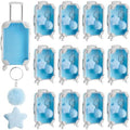 LemonRoad 36 Pcs Clear Mini Suitcase Party Favor Box, Blue by Unknown