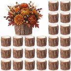 24 Pcs Wooden Vase for Centerpieces Wedding Flower, 4.7 Inch by RimCereal
