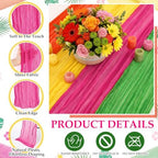 8 Pcs Hawaiian Cheesecloth Table Runner 118" - Image 6