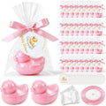 Leelosp Duck Soap Party Favors Gift with Transparent Bags and Thanks Tag for Baby Shower Guest Reveal Baptism Shower Wedding Birthday Summer Party Favor Decorations Supplies(50 Sets,Pink) by Leelosp
