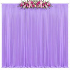 30x10ft Lavender Photo Backdrop Curtains for Parties Baby Shower Light Purple Wrinkle Free Polyester Photoshoot Curtains Drapes Backdrop for Girls Birthday Party Wedding Background 6 Panels 5x10FT - Image 2