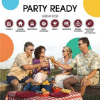 Party Solids Exquisite Burgundy Paper Plates Disposable Heavy Duty 200 Pcs - 100-7 & 100-9 Burgundy Disposable Plates for Party Heavy Duty 350 GSM for Birthday Supplies - Image 6
