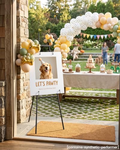 53.9" Black Easel Stand for Sign, Display Easel for Wedding Sign, Painting - Image 4