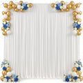 10x15ft White Backdrop Curtains for Parties Wedding Photo Wrinkle Free by Suppromo