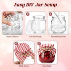 3.4 oz Small Glass Jars with Lids 30PCS, Mini Yogurt Jars for Jam - Image 4